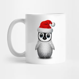 Baby Penguin Wearing a Santa Hat Mug